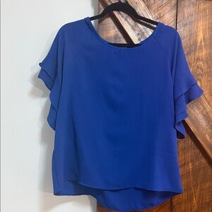 Chic Royal Blue Women's Blouse